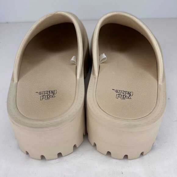 Wild Fable Womens Brooke Beige Rubber Platform Closed Toe Slip On Size 8 Mules - Picture 5 of 10